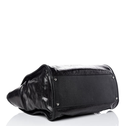 Chanel Glazed Calfskin Large Deauville Tote Black 5 of 15