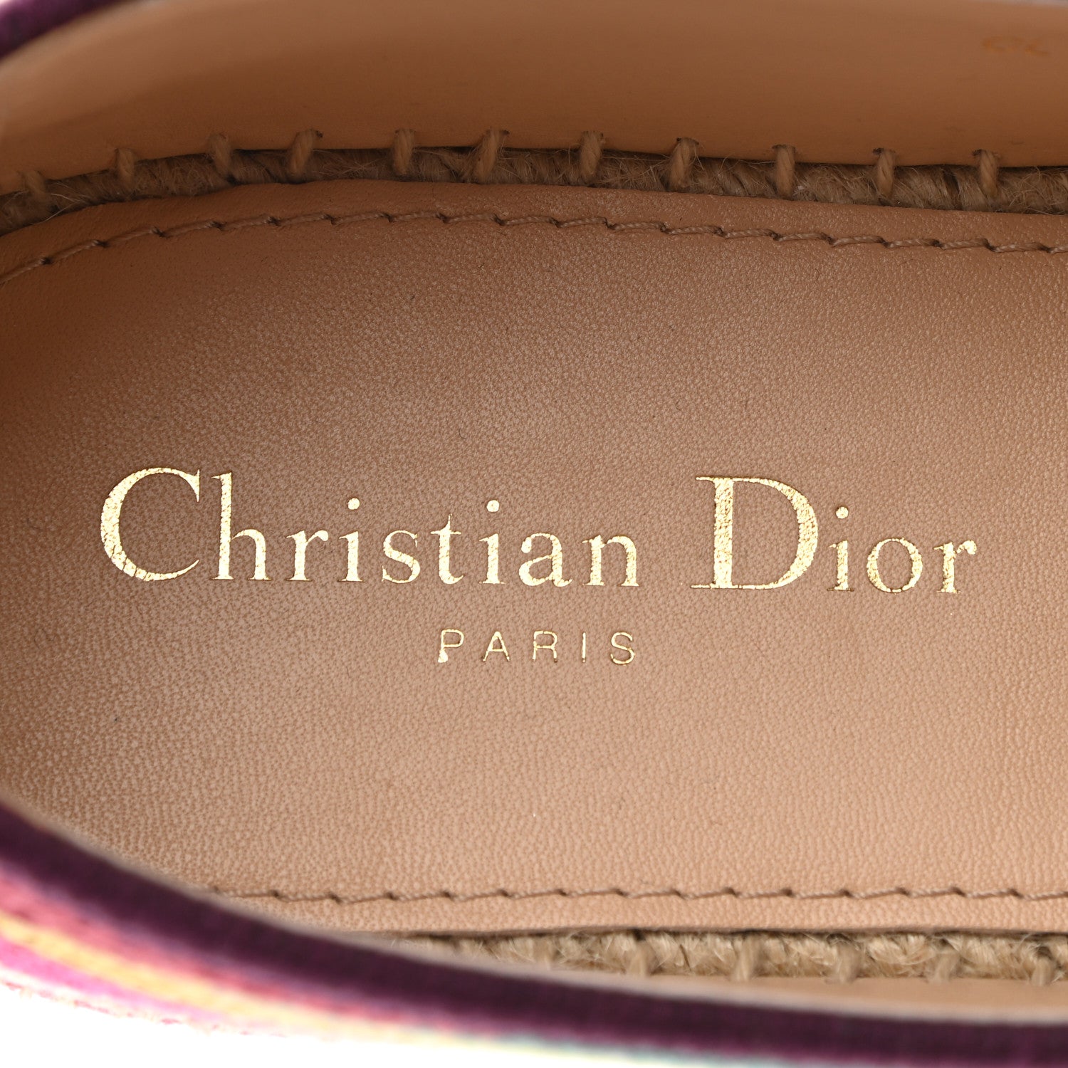 Christian Dior Cotton Embroidered Patchwork Granville Espadrille 41 Multicolor 7 of 8