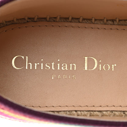 Christian Dior Cotton Embroidered Patchwork Granville Espadrille 41 Multicolor 7 of 8
