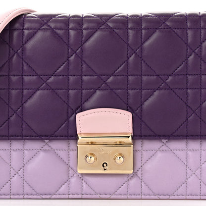 Christian Dior Lambskin Cannage Miss Dior Promenade Pouch Purple Multicolor 7 of 14