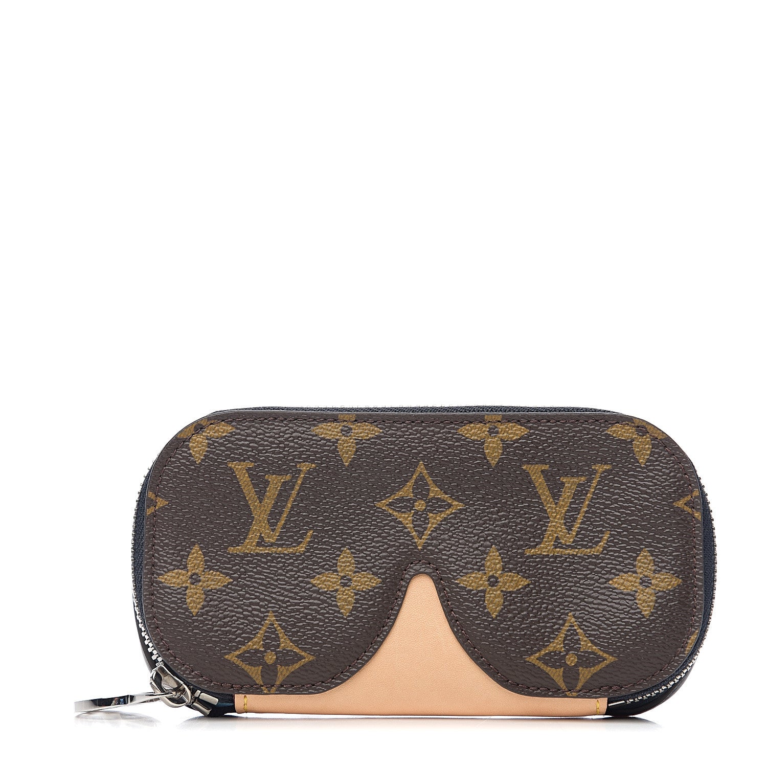 Louis Vuitton Monogram Emilie Zippered Sunglasses Case Navy 1 of 6