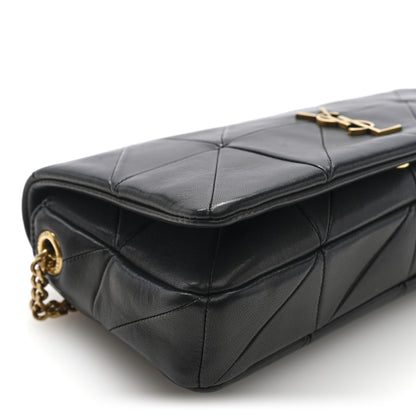 Saint Laurent Lambskin Patchwork Monogram Medium Jamie Black 8 of 9