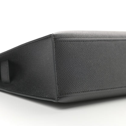Hermes Epsom Kelly Pochette Clutch Black 8 of 10