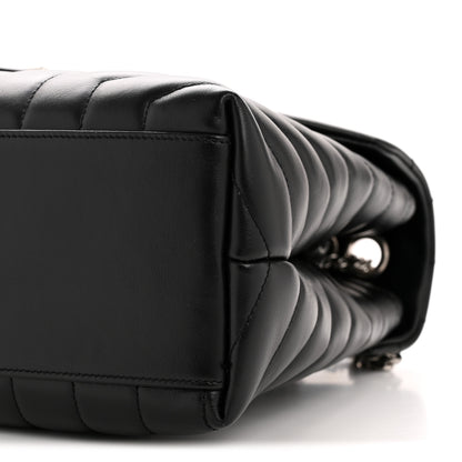 Saint Laurent Calfskin Y Quilted Monogram Medium Loulou Chain Satchel Black 10 of 13