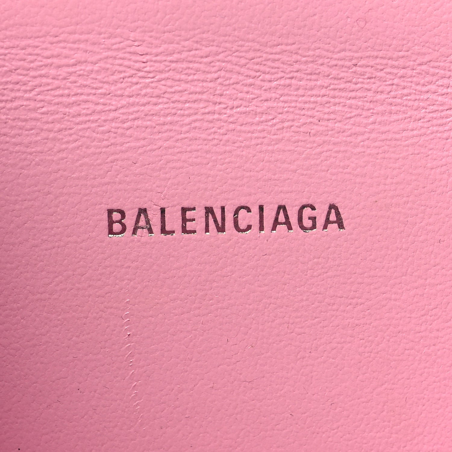 Balenciaga Shiny Box Calfskin Tonal B Hourglass Top Handle Bag XS Candy Pink 6 of 14