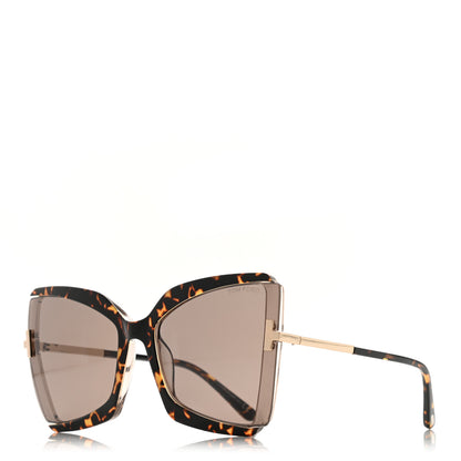 Tom Ford Gia Sunglasses TF766 Havana Roviex 1 of 8