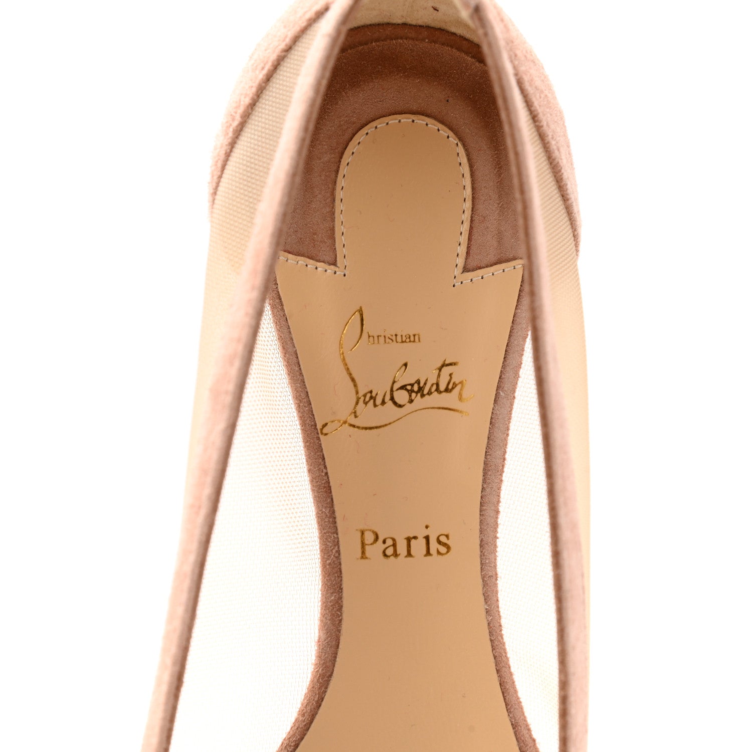 Christian Louboutin Veau Velours Rete Galativi Flats 35.5 Courtisane 7 of 8