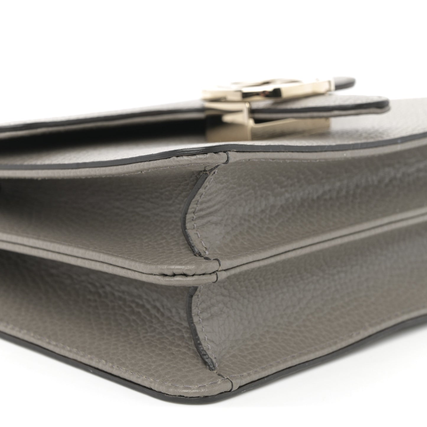 Dollar Calfskin Small Interlocking G Shoulder Bag Loess