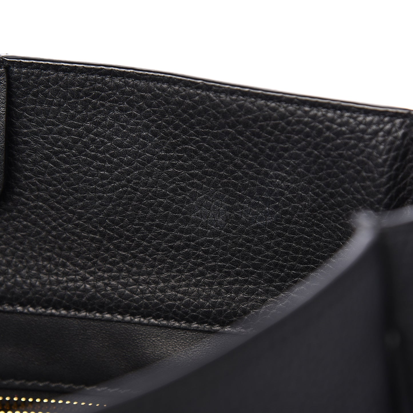 Grained Calfskin Medium Rialto Shoulder Bag Black