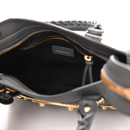Balenciaga Chevre Gold Metallic Edge Hardware Mini City Gris Acier 5 of 9