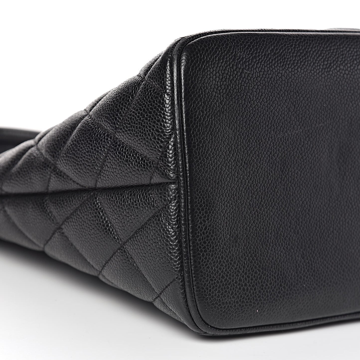 Caviar Quilted Medallion Tote Black