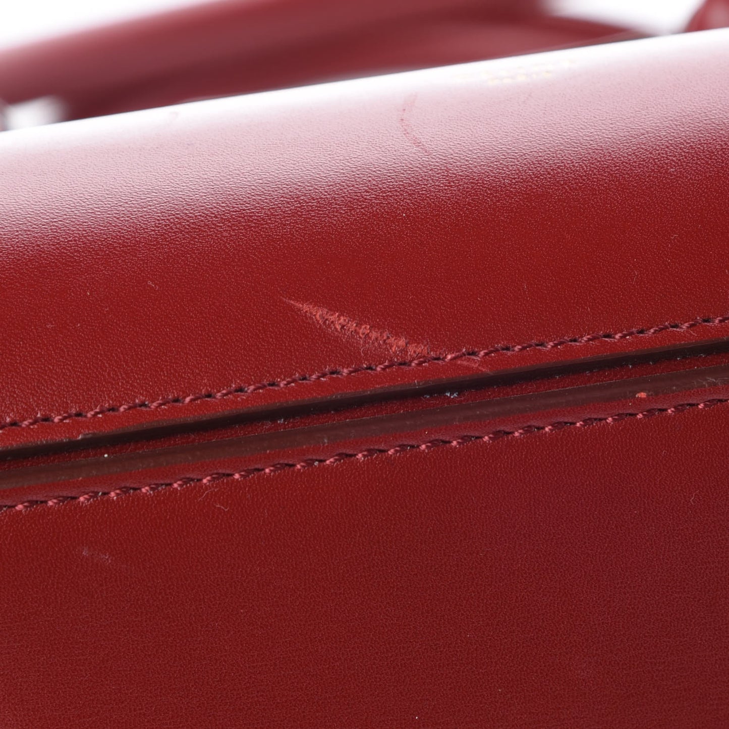 Palmelato Calfskin Mini Tie Knot Tote Red