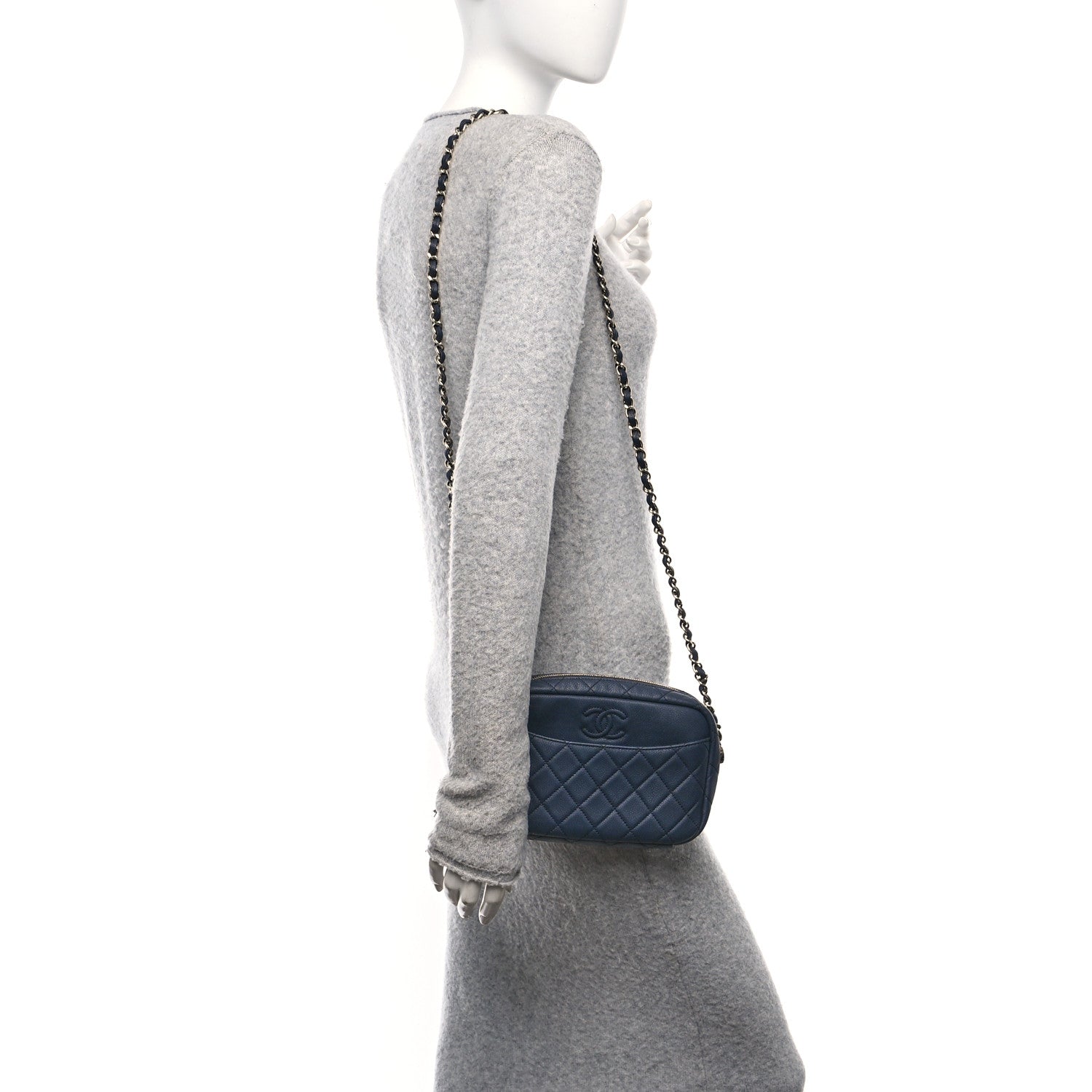Chanel Caviar Quilted Small Coco Tassel Camera Case Dark Navy 2 of 10