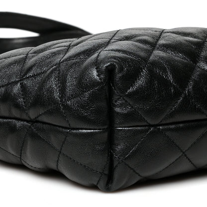 Saint Laurent Lambskin Quilted Maxi Icare Shopping Tote Black 10 of 20