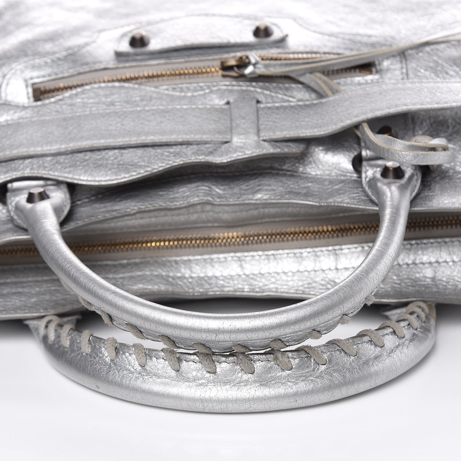 Balenciaga Agneau Classic Hardware City Gris Aluminum 10 of 11