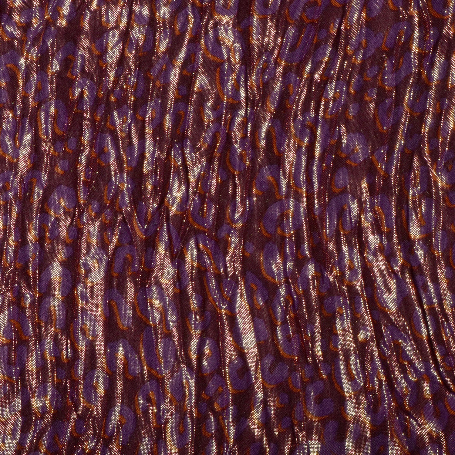 Louis Vuitton Cashmere Silk Leopard Etole Stole Disco Prune 3 of 7