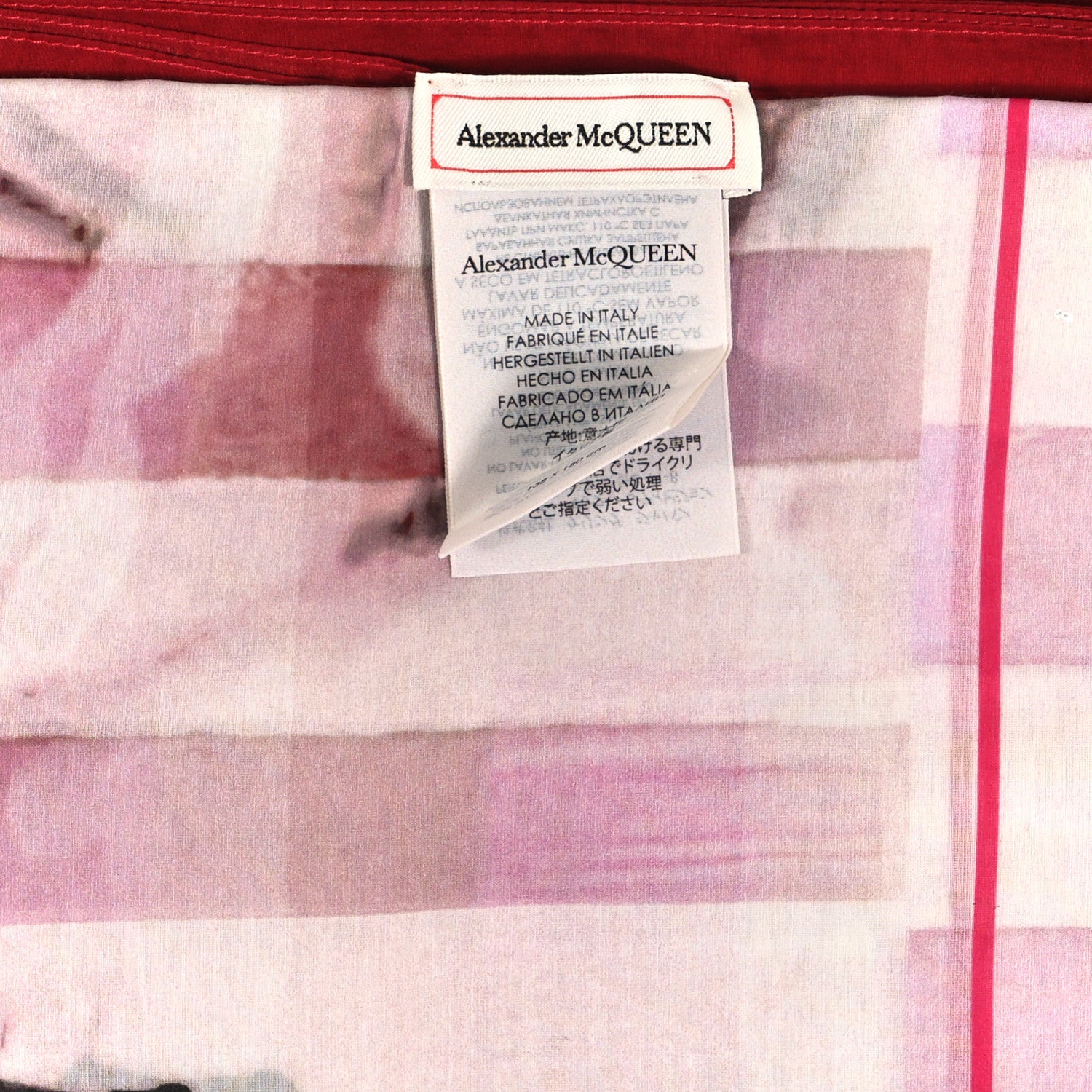 Alexander McQueen Silk Rose Scarf Pink 3 of 3