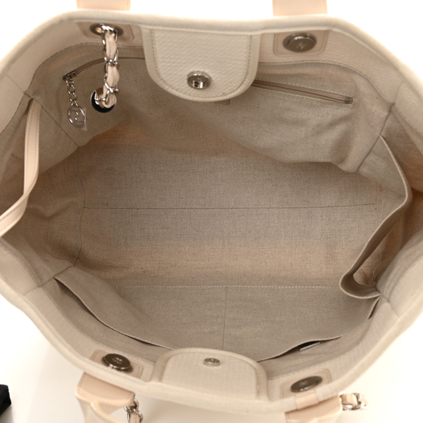 Canvas Medium Deauville Tote Beige