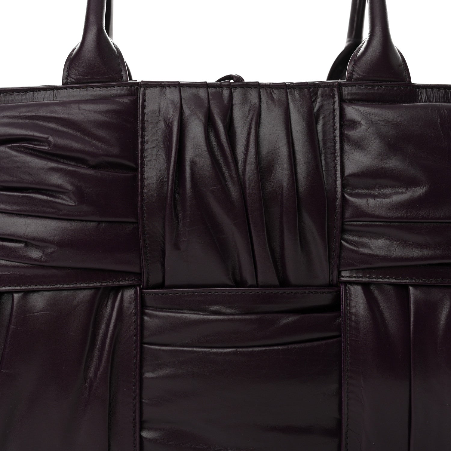 Bottega Veneta Foulard Intrecciato Pleated Medium Arco Tote Dark Mystic 8 of 11