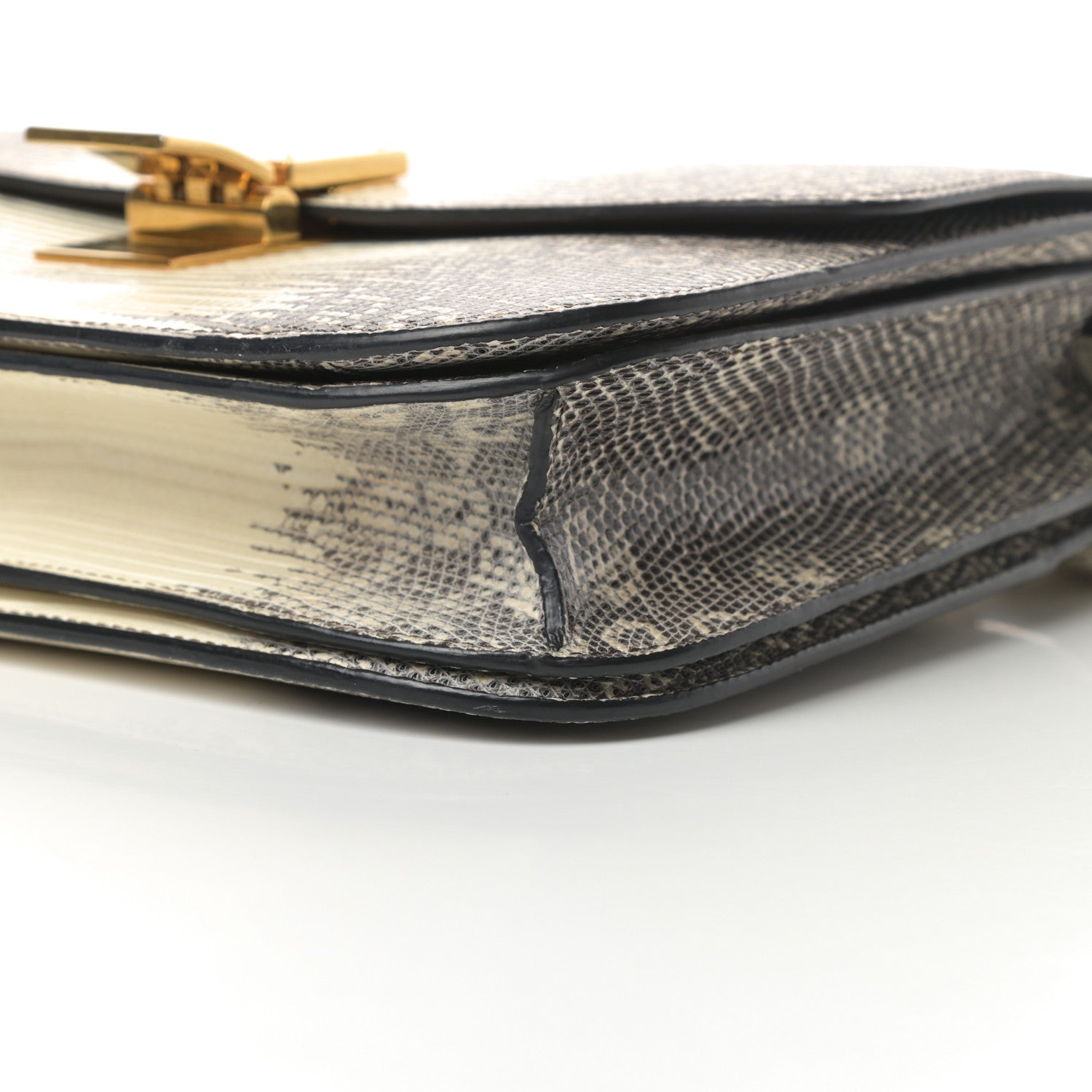 Celine Lizard Medium Classic Box Flap Bag Natural 10 of 12