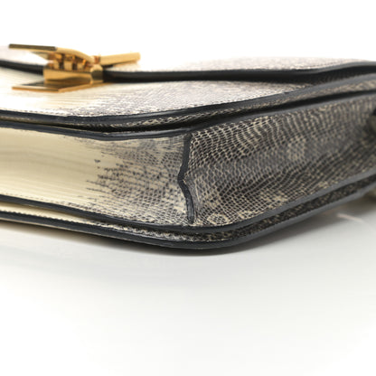 Celine Lizard Medium Classic Box Flap Bag Natural 10 of 12