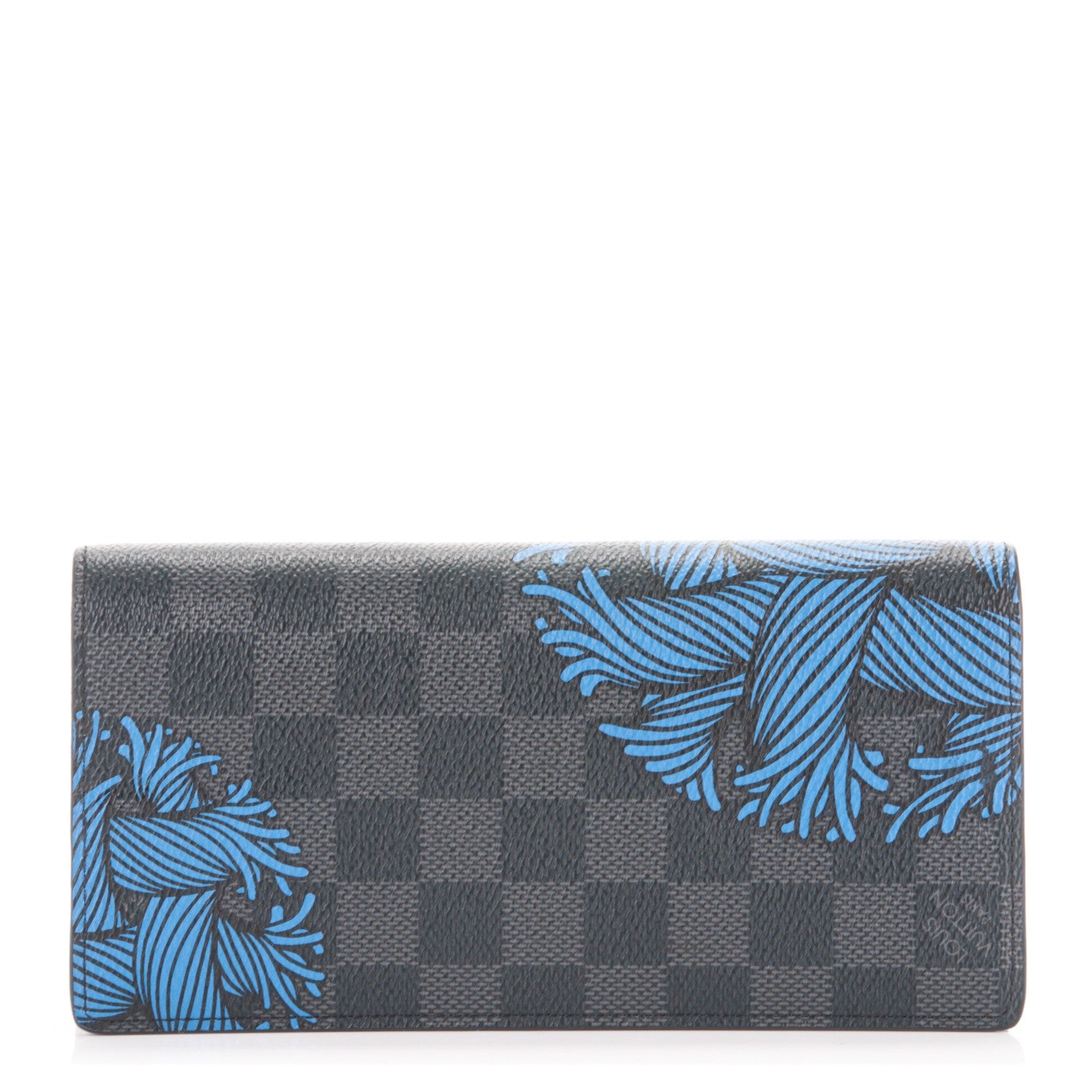 Louis Vuitton Damier Graphite Rope Brazza Wallet Blue 1 of 7