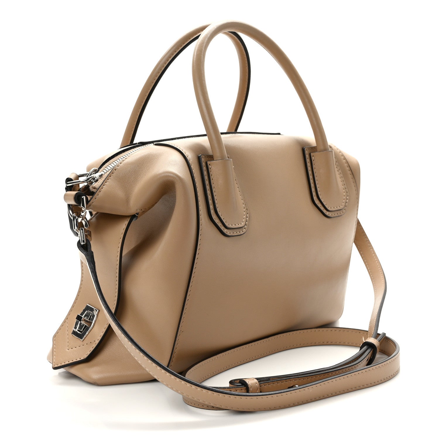Givenchy Smooth Calfskin Small Soft Antigona Beige Cappuccino