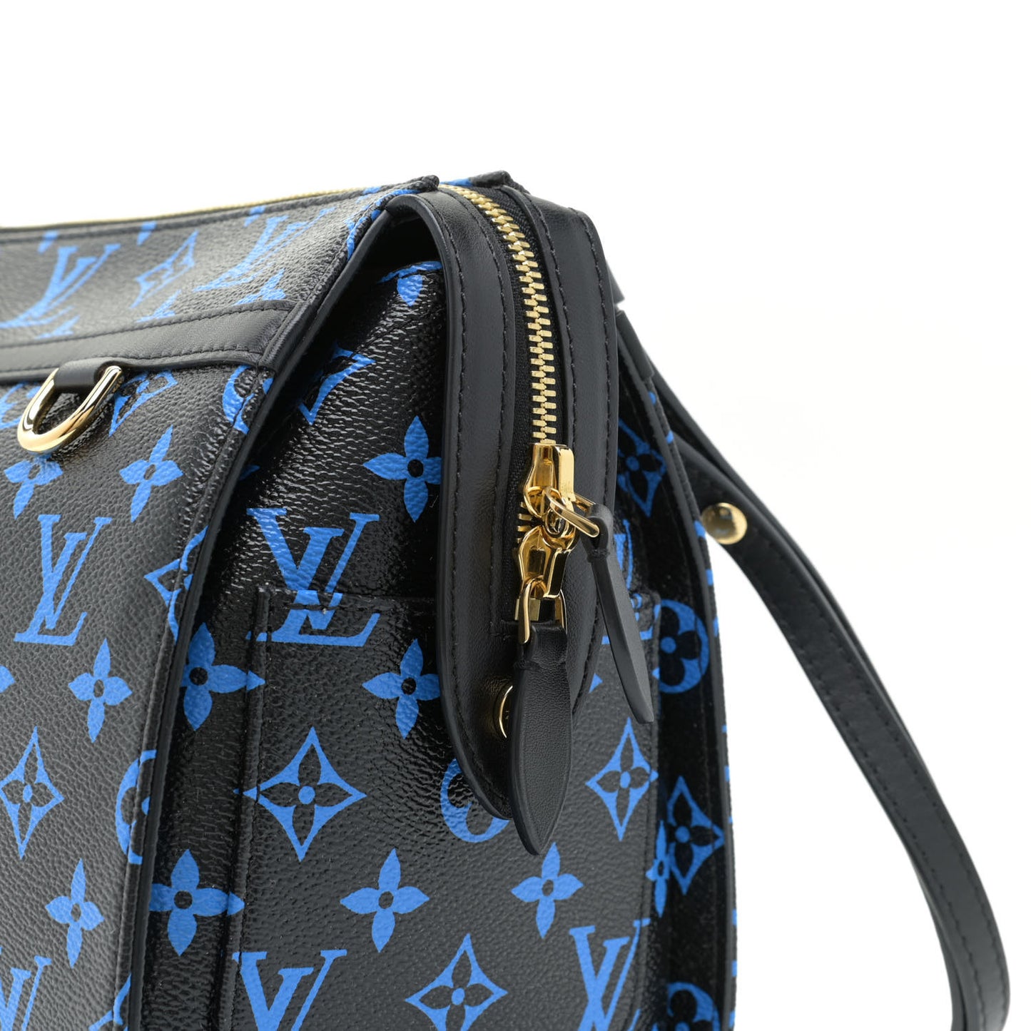 Colored Monogram Speedy Amazon PM Blue Black