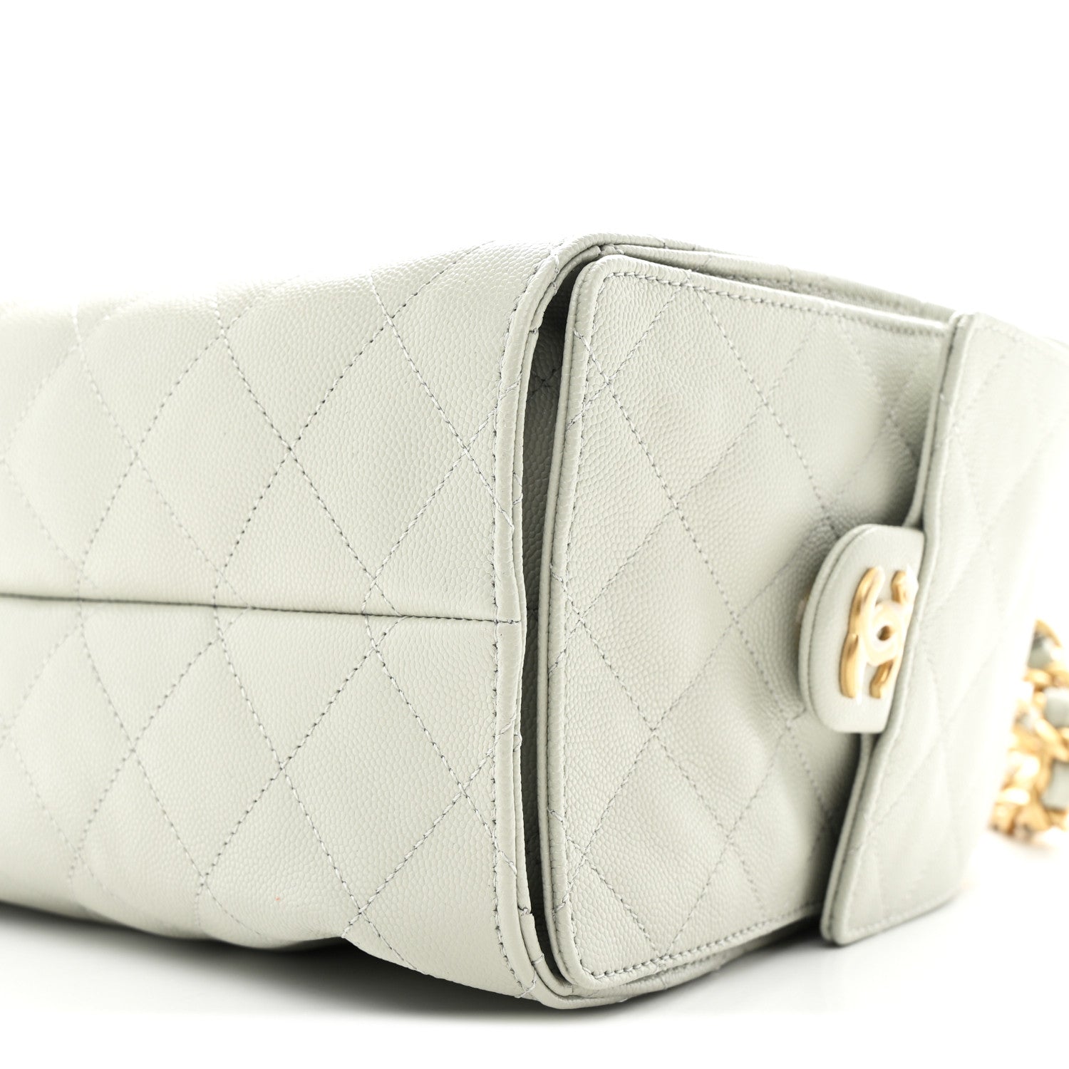 Chanel Caviar Quilted Small Chanel 25 Handbag Light Green 10 of 11