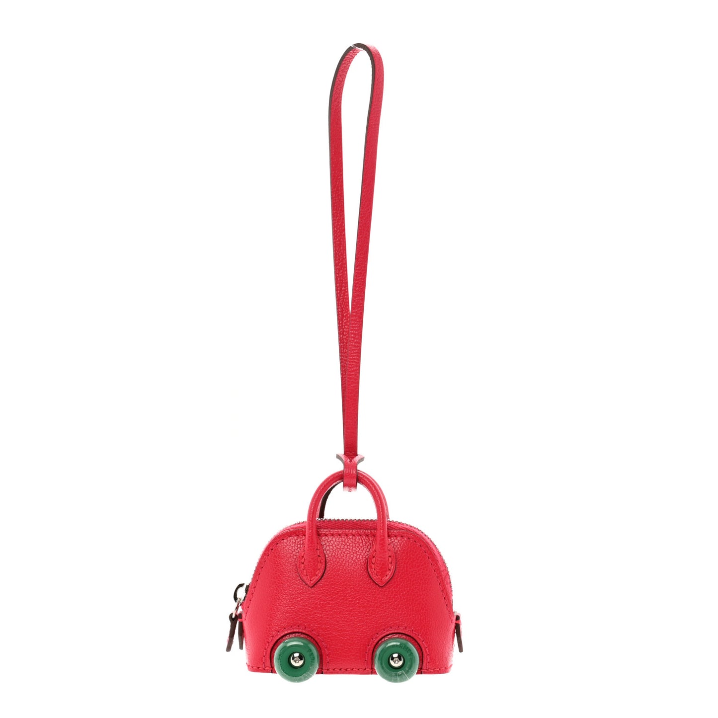 Chevre Chamkila Bolide On Wheels Bag Charm Rose Extreme Vert Vertigo