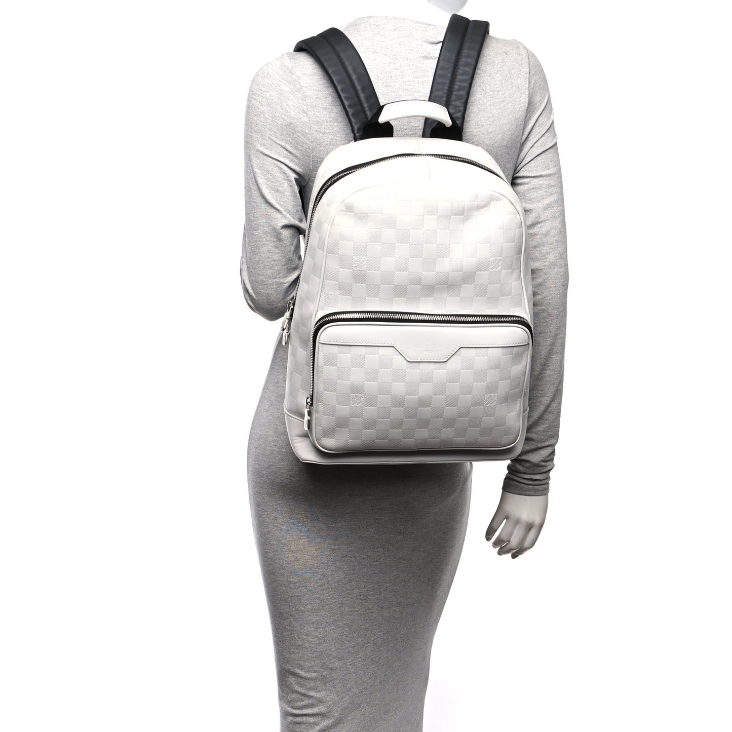 Damier Infini Campus Backpack White