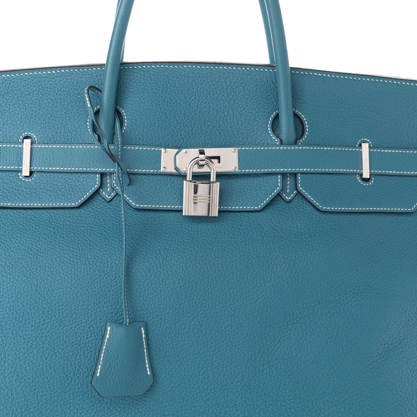 Taurillon Clemence HAC Travel Birkin 50 Blue Jean