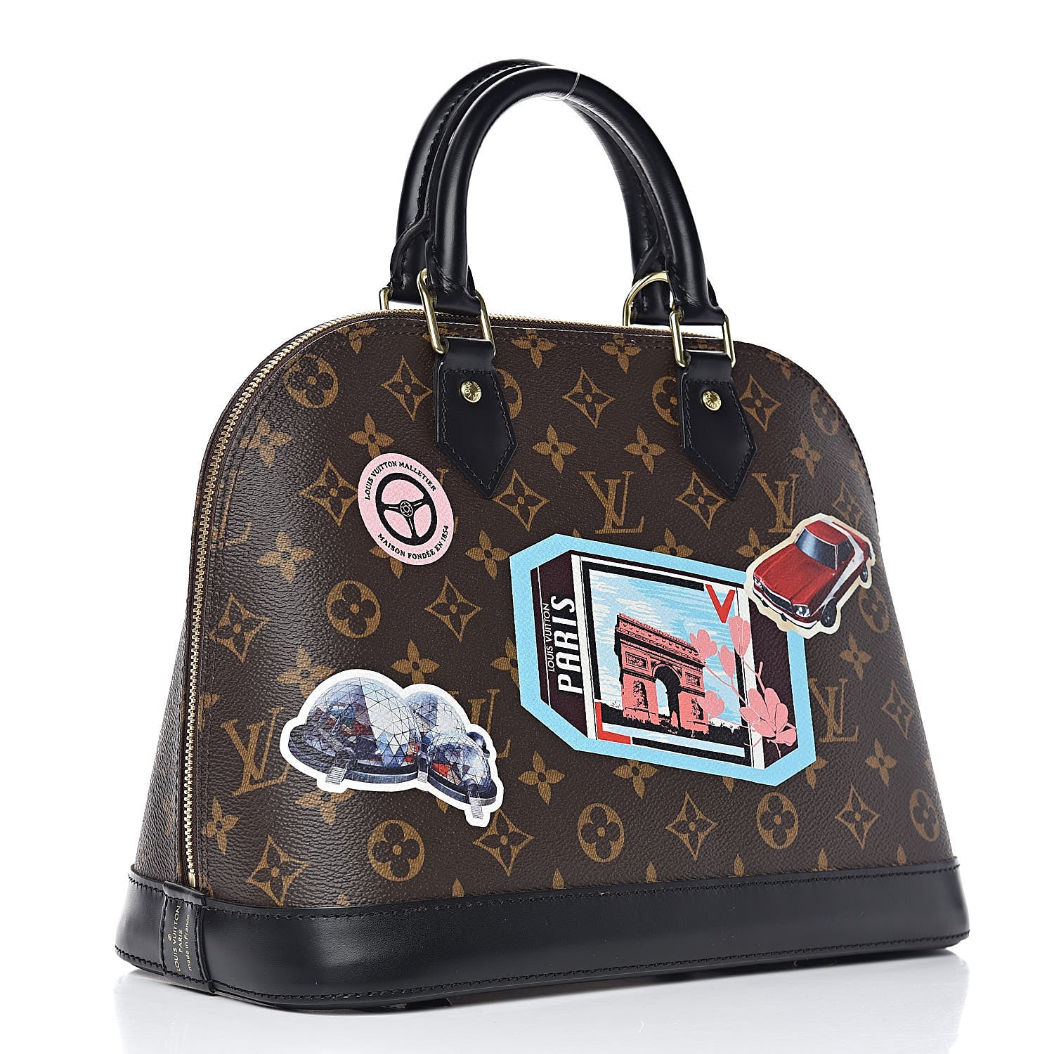 Louis Vuitton Monogram World Tour Alma PM 3 of 12