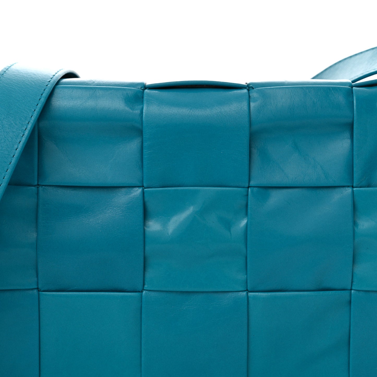 Paper Calfskin Maxi Intreccio Cassette Crossbody Bag Blaster