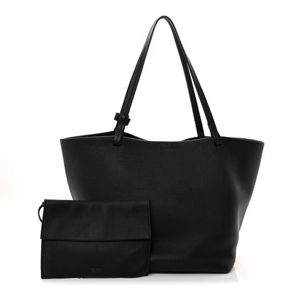 The Row Grained Calfskin Park Tote Three Black 3 of 13