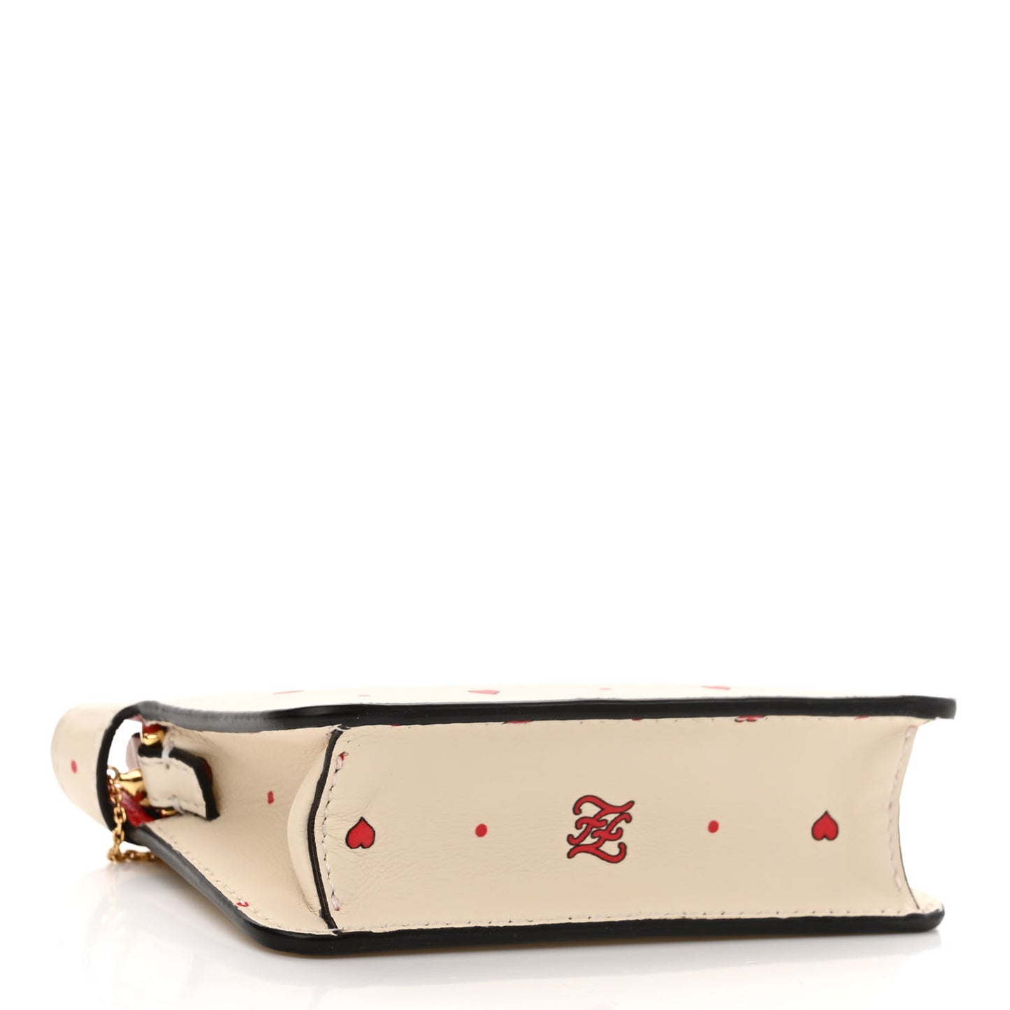 Nappa Chinese Valentines Day Karligraphy Embroidered Pico Peekaboo Charm Panna Rosso Cardinale