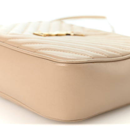 Saint Laurent Calfskin Matelasse Monogram Lou Camera Bag Dark Beige 10 of 12