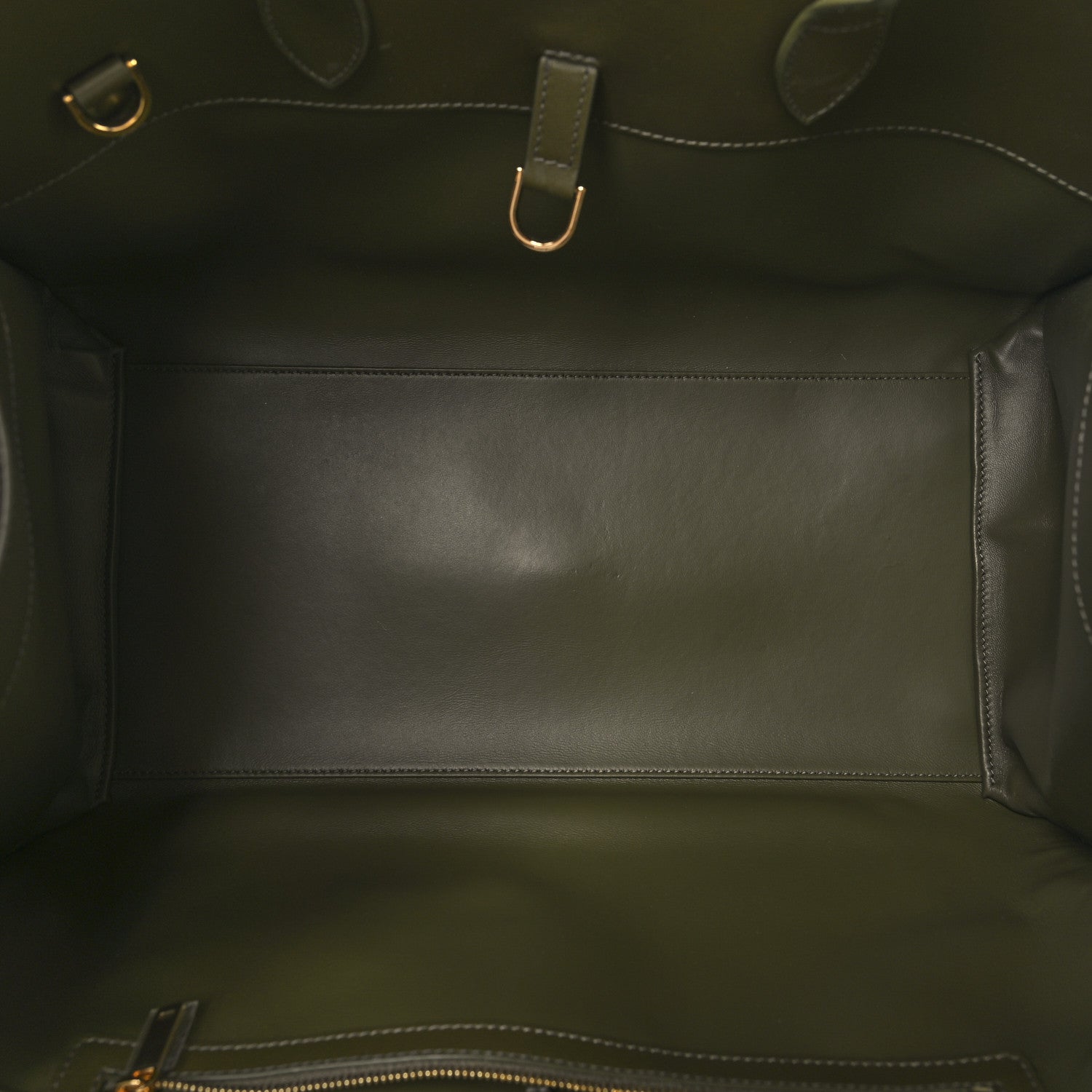 Salvatore Ferragamo Wool Felt Medium Hug Bag New Olive 5 of 10