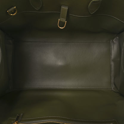 Salvatore Ferragamo Wool Felt Medium Hug Bag New Olive 5 of 10