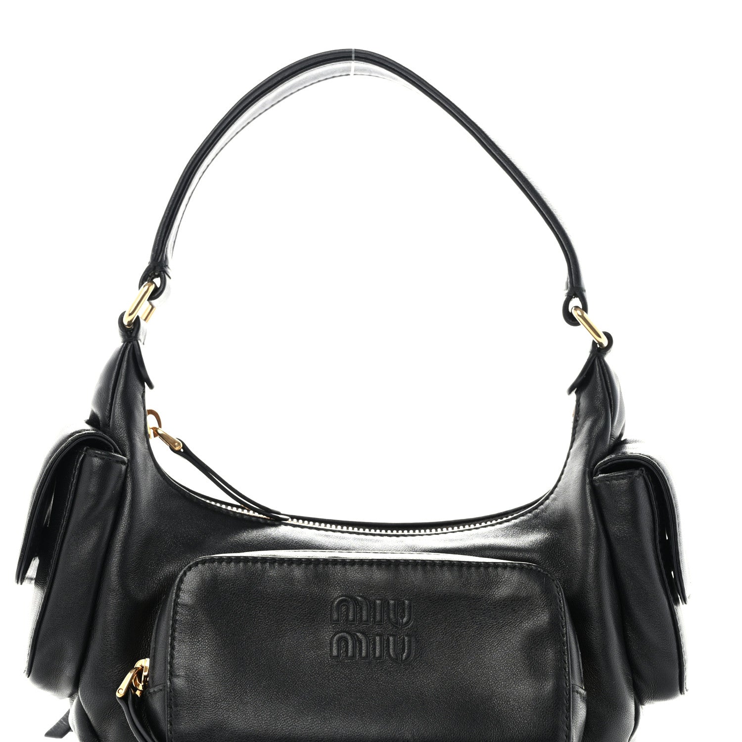 Miu Miu Nappa Multi Pocket Hobo Black 5 of 10