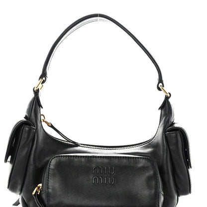 Miu Miu Nappa Multi Pocket Hobo Black 5 of 10