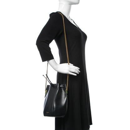 Saint Laurent Smooth Calfskin Small Talitha Bucket Bag Black 2 of 9