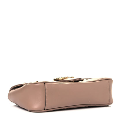 Gucci Calfskin Matelasse Studded Mini Pearly GG Marmont Shoulder Bag Porcelain Rose 4 of 12
