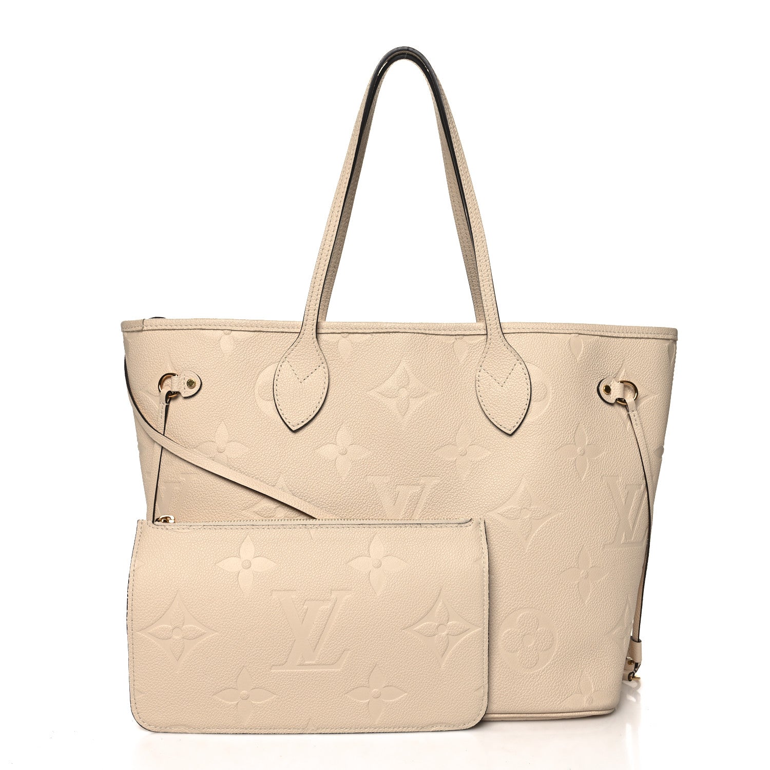 Louis Vuitton Empreinte Monogram Giant Neverfull MM Cream 1 of 10