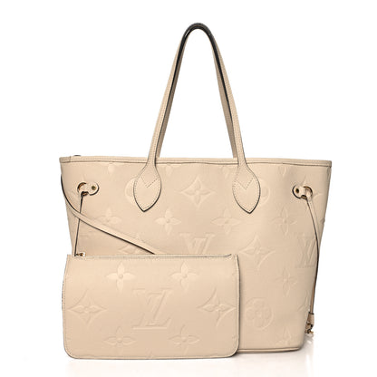 Louis Vuitton Empreinte Monogram Giant Neverfull MM Cream 1 of 10
