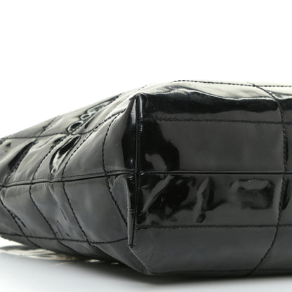 Chanel Patent Chocolate Bar CC Tote Black 8 of 23