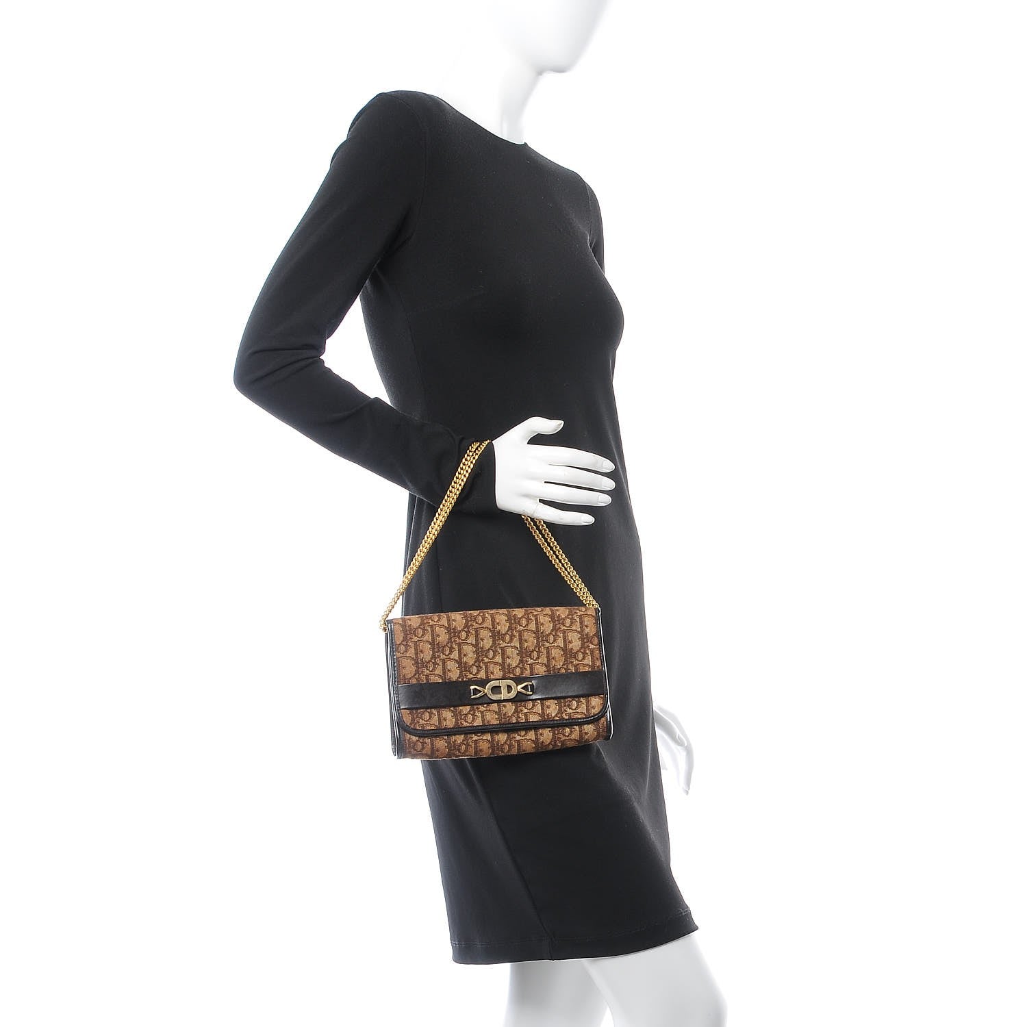 Christian Dior Monogram Convertible Shoulder Bag Brown 2 of 11