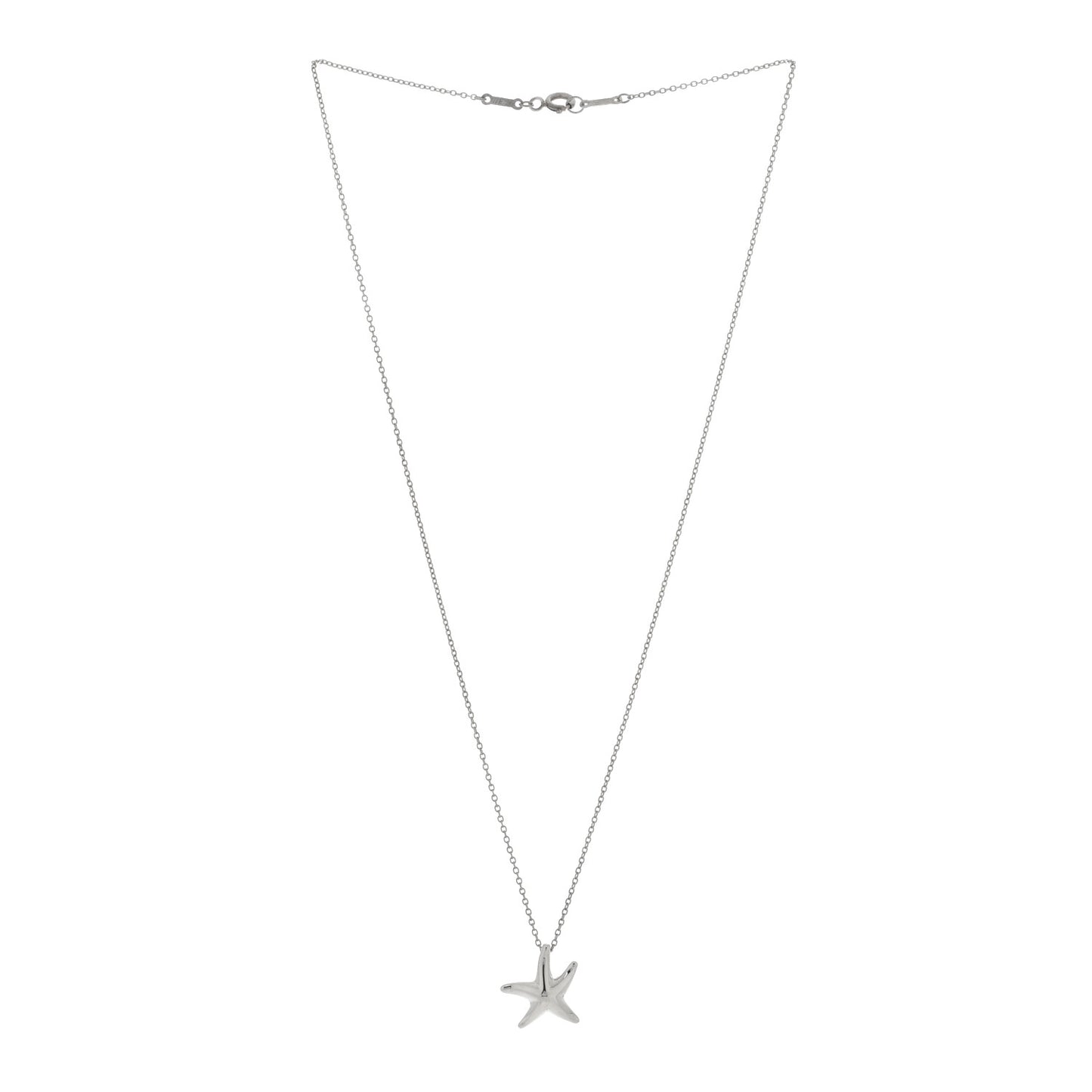 Sterling Silver 15mm Elsa Peretti Starfish Pendant Necklace