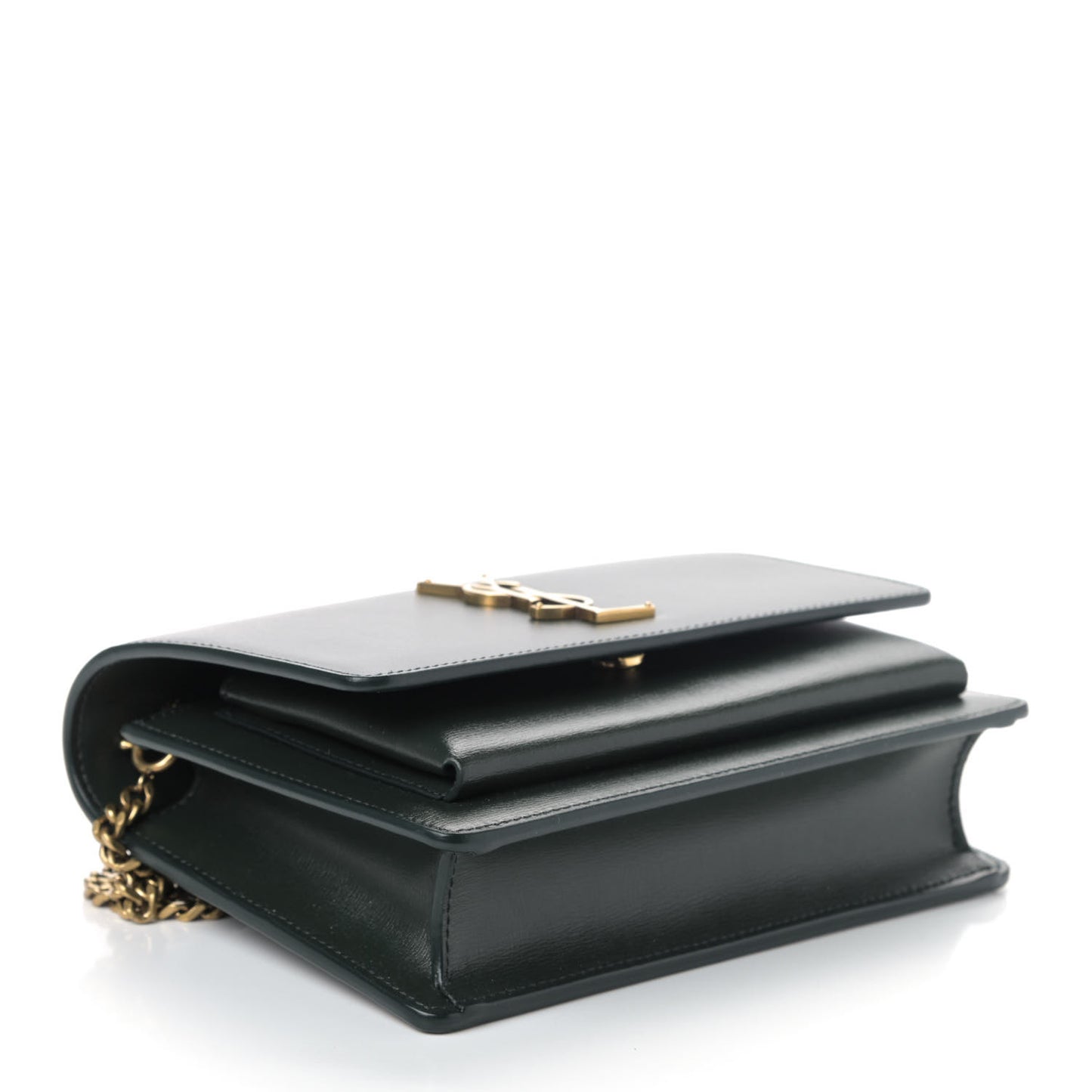 Calfskin Monogram Sunset Chain Wallet Green