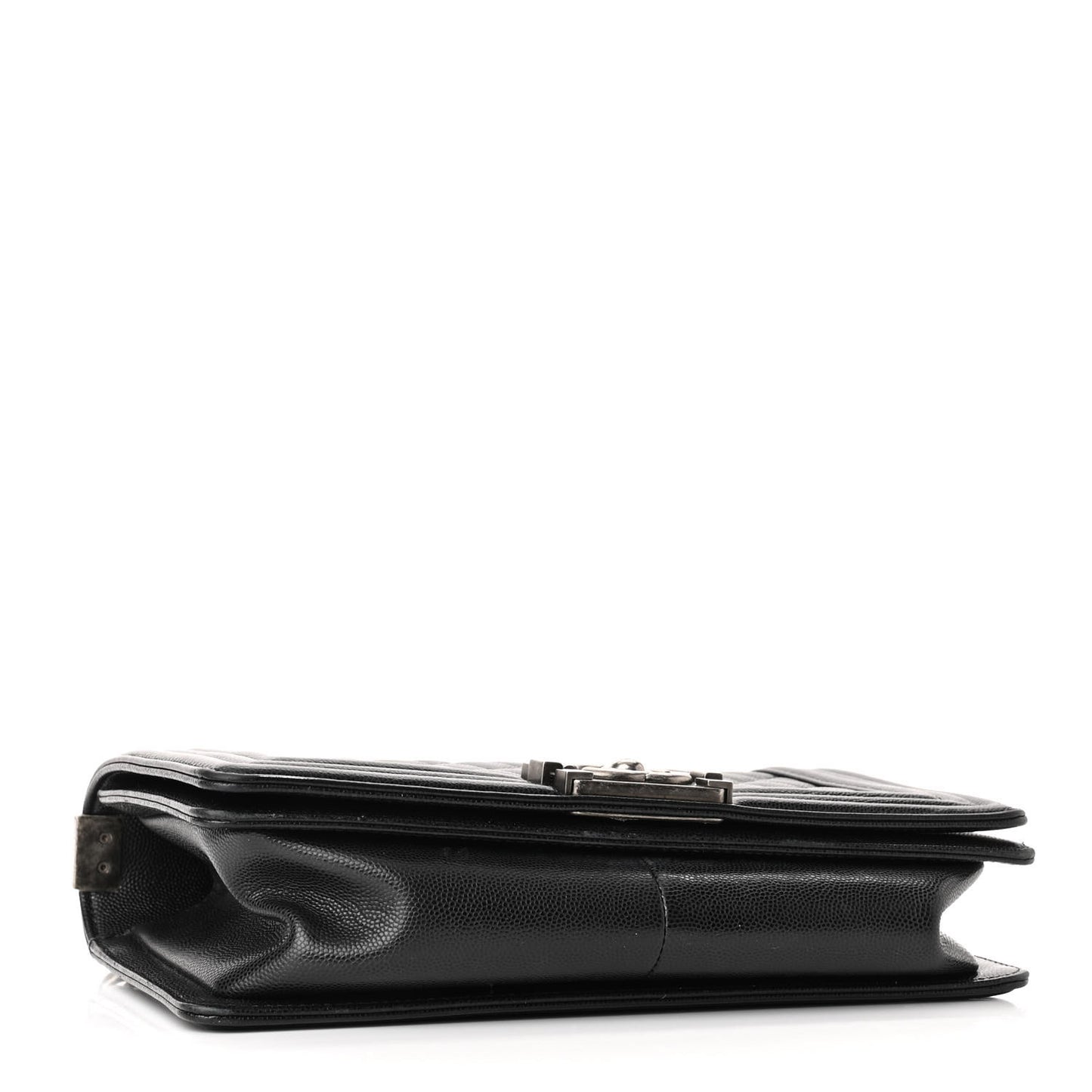Caviar Quilted Medium Boy Flap Black